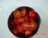 ★バジル・トマト・モッツァレラ・パスタ★作り方1写真