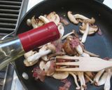 ベーコンときのこのガーリック醤油パスタ作り方4写真