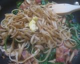 ベーコンときのこのガーリック醤油パスタ作り方6写真