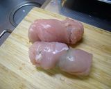 ささみと大葉のクルクル巻き☆梅肉ソース♪作り方3写真