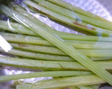 蕗（フキ）と干しエビの炊き込みご飯作り方2写真