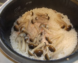 明太子としめじの炊き込みご飯作り方2写真