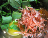 ほうれん草と小海老の卵焼き作り方1写真