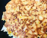 米粉お好み焼●チーズ&コーンのキャベツ焼作り方3写真