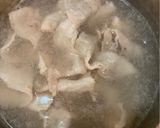 豚肉と長ねぎの梅肉和え作り方1写真