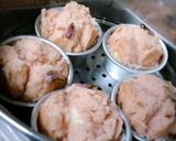 混ぜて蒸すだけ！米粉入りひし餅風蒸しパン作り方11写真