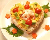 七夕に簡単☆天の川ちらし寿司☆ケーキ寿司作り方7写真