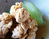 蕗（フキ）と干しエビの炊き込みご飯作り方10写真