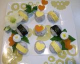 手まりおにぎり♪ひな祭りバージョン✿作り方4写真
