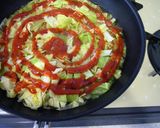 たっぷりキャベツ♡煮込みチーズハンバーグ作り方6写真