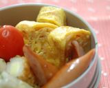 スパゲティ入り卵焼き❤作り方5写真