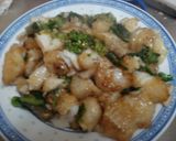 菜の花とたらの 炒め物作り方11写真