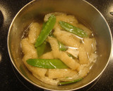 きぬさや★油揚げの☆さっさっと煮☆作り方5写真