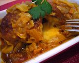 たっぷりキャベツ♡煮込みチーズハンバーグ作り方8写真