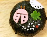 簡単☆てんとう虫おにぎり作り方3写真