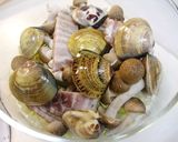 電子レンジではまぐりとキャベツの酒蒸し作り方3写真