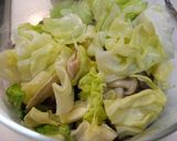 電子レンジではまぐりとキャベツの酒蒸し作り方5写真