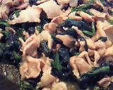 豚肉とほうれん草のオイマヨ炒め♪作り方5写真