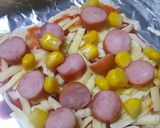 パン耳でサックサク〜☆簡単ピザトースト作り方2写真