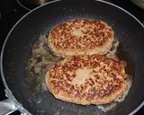 チーズｉｎハンバーグで　ロコモコ丼作り方6写真