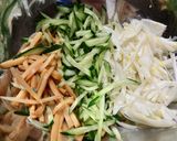 ラーメントッピングで桃ラーおつまみ作り方2写真