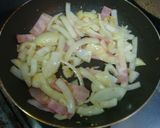 アマトリチャーナわさび菜を添えて作り方3写真