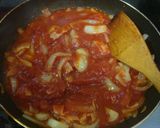 アマトリチャーナわさび菜を添えて作り方4写真
