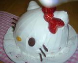 キティちゃん♪ キャラケーキ作り方7写真