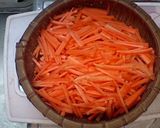人参だけでこんなに美味しいめんたい炒め！作り方1写真