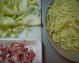 チーズが入ったおいしい焼きそば作り方1写真