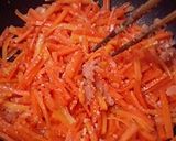 人参だけでこんなに美味しいめんたい炒め！作り方4写真