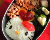 簡単！キャラ弁☆かわいいキティちゃん作り方5写真