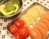 ぐれふる♪カラフル♪ビタミン♪さらだ作り方1写真
