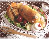 キャラ弁＊魚肉ソーセージｄｅ誕生日ケーキ作り方4写真