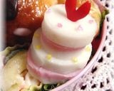 キャラ弁＊魚肉ソーセージｄｅ誕生日ケーキ作り方5写真