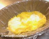 レンジでトッピング用ぐるぐる炒り卵作り方2写真