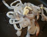 いかと春キャベツのガーリックパスタ♪作り方1写真