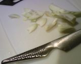 キャベツの芯の即席漬け作り方1写真