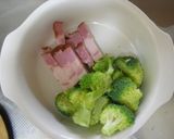 *ベーコンとブロッコリーのリゾット*作り方1写真