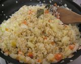 玄米ご飯の野菜たっぷり☆チーズリゾット作り方3写真