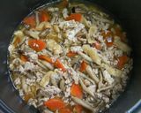 鶏ひき肉としめじの炊き込みご飯作り方4写真