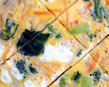 お弁当に☆切る☆小松菜の重ね煮入り卵焼き作り方2写真