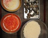 ☆あさりのミルクピラフ☆作り方1写真