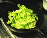 レタスの干しエビいため作り方2写真