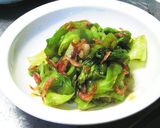 レタスの干しエビいため作り方6写真