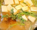 すき焼き風春菊と豆腐の卵とじ☆作り方2写真