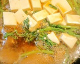 すき焼き風春菊と豆腐の卵とじ☆作り方2写真