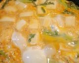 すき焼き風春菊と豆腐の卵とじ☆作り方3写真