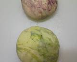 リッチな生地で抹茶・紫芋マーブル作り方1写真