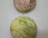 リッチな生地で抹茶・紫芋マーブル作り方1写真